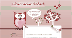 Desktop Screenshot of die-mutmachwerkstatt.com